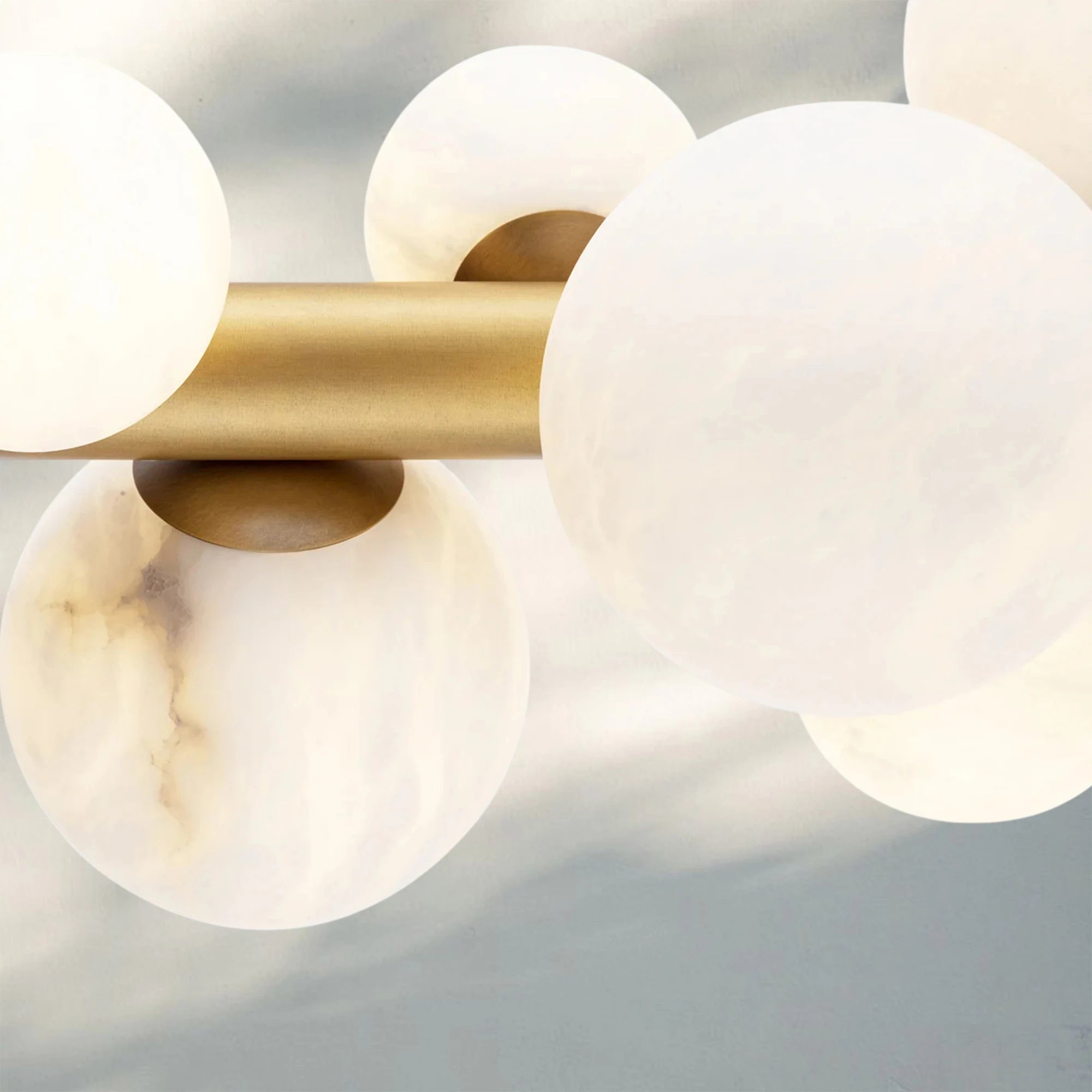 Stylox Linear Alabaster Ball Chandelier-chandeliers for dining room,chandeliers for stairways,chandeliers for foyer,chandeliers for bedrooms,chandeliers for kitchen,chandeliers for living room-Blushlighting