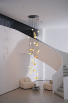 Sultana Alabaster Cluster Chandelier - 3 - Lights Size: ∅ 7.9″ x H 78.7″Gold & Natrue Alabaster ColorBlushlighting