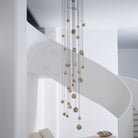Sultana Alabaster Cluster Chandelier - 3 - Lights Size: ∅ 7.9″ x H 78.7″Gold & Natrue Alabaster ColorBlushlighting
