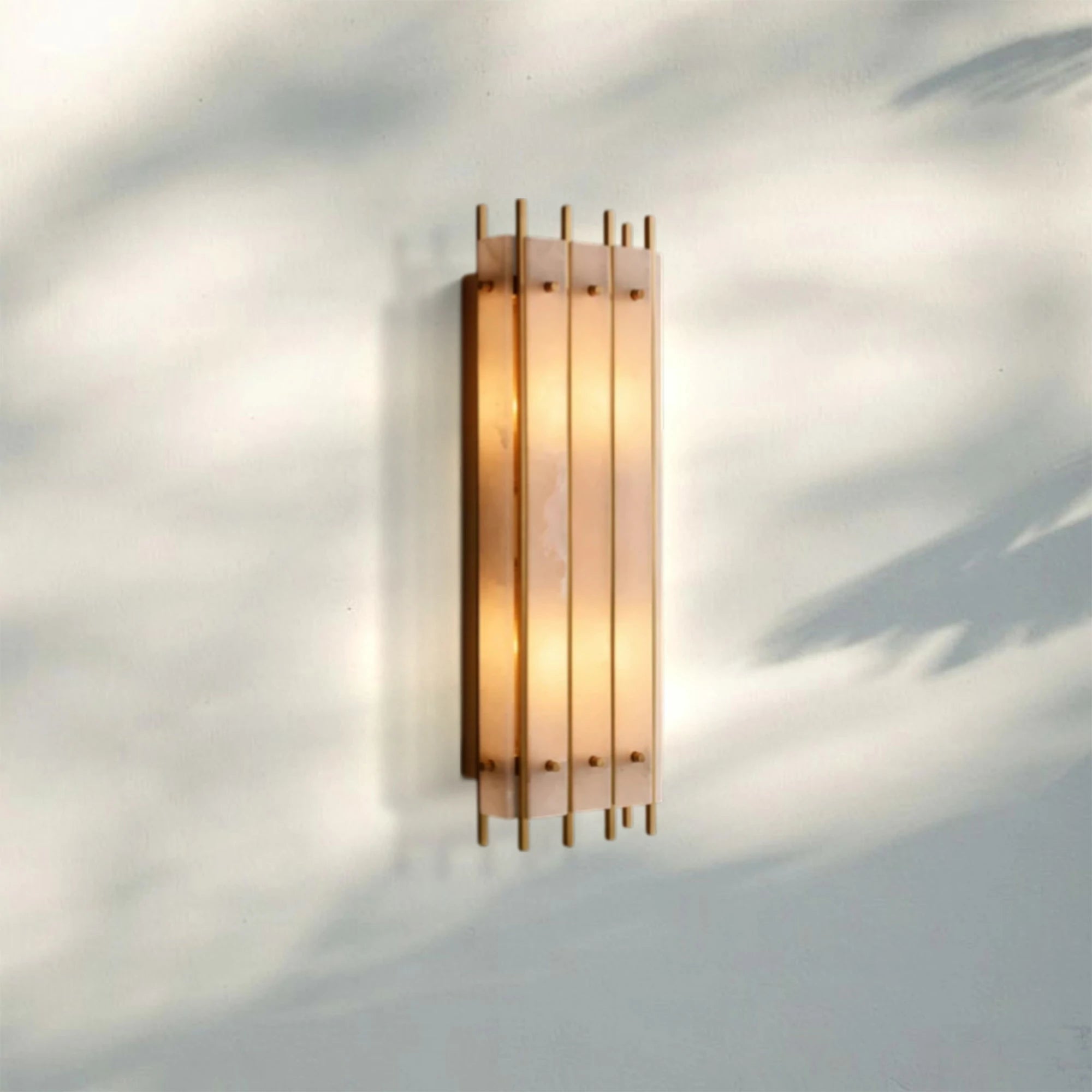 Sun Marco Alabaster Grand Rectangular Sconce-