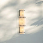 Sun Marco Alabaster Grand Round Sconce-Bronze-