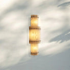 Sun Marco Alabaster Grand Round Sconce-Brass-