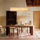 Sun Marco Alabaster Linear Chandelier 54" 72" - Blushlighting