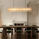 Sun Marco Alabaster Linear Chandelier 54" 72" - Blushlighting