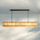 Sun Marco Alabaster Linear Chandelier 54" 72" - Blushlighting
