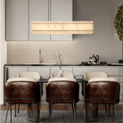 Sun Marco Alabaster Linear Chandelier 54" 72" - Blushlighting