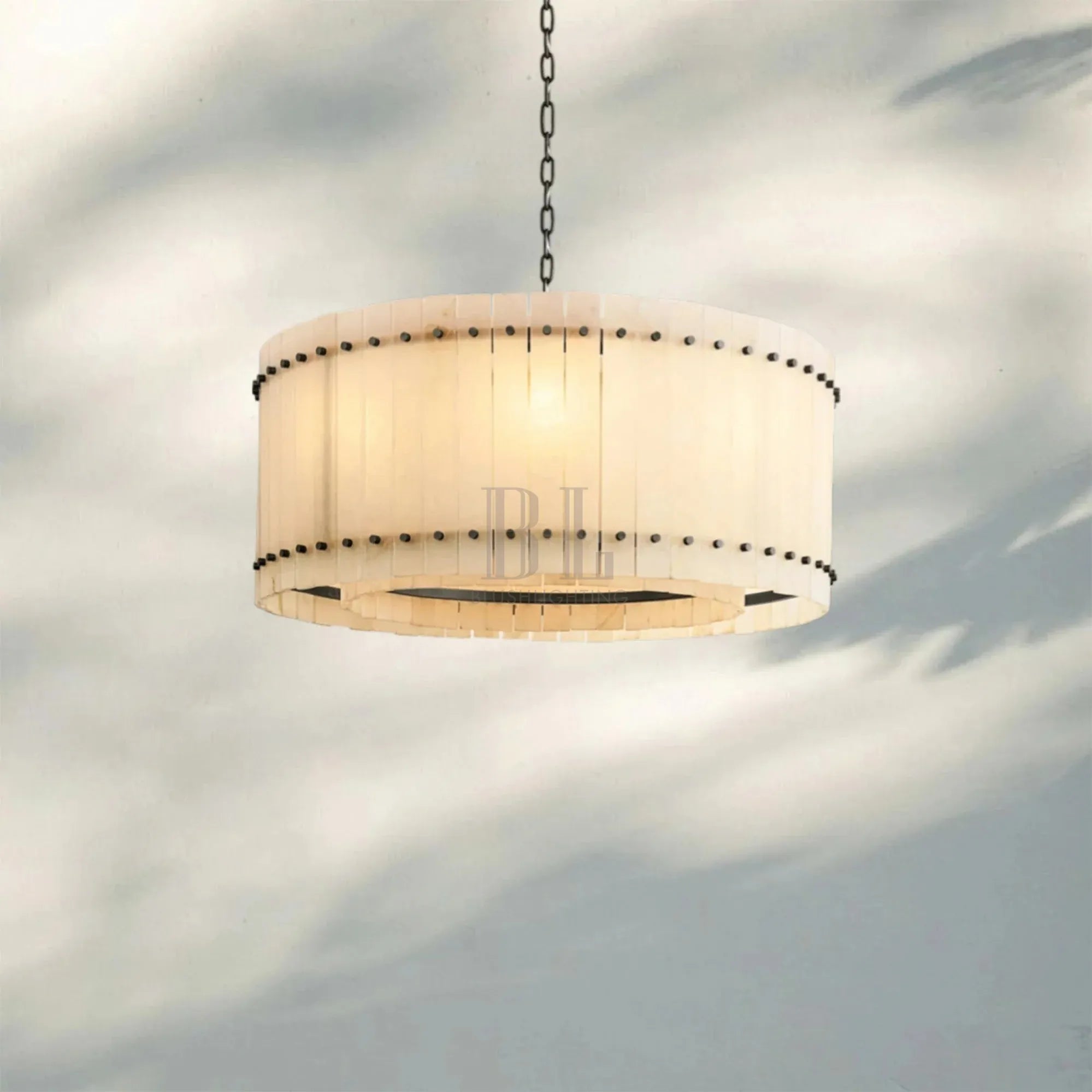 Sun Marco Alabaster Round Chandelier 22'' 37'' 48'' 60''-37''-Bronze-