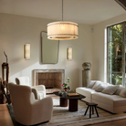 Sun Marco Alabaster Round Chandelier 22'' 37'' 48'' 60''-37''-Bronze-Blushlighting