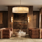 Sun Marco Alabaster Round Chandelier 22'' 37'' 48'' 60''-60''-Brass-Blushlighting