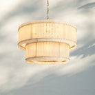 Sun Marco Alabaster Round Tiered Chandelier-48"-Brass-