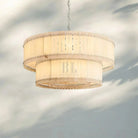 Sun Marco Alabaster Round Tiered Chandelier-60"-Nickel-