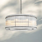 Sun Marco Crystal Round Chandelier-37''-Bronze-