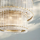 Sun Marco Modern Tierd Glass Round Chandelier-