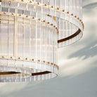 Sun Marco Modern Tierd Glass Round Chandelier-