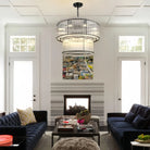 Sun Marco Modern Tierd Glass Round Chandelier-