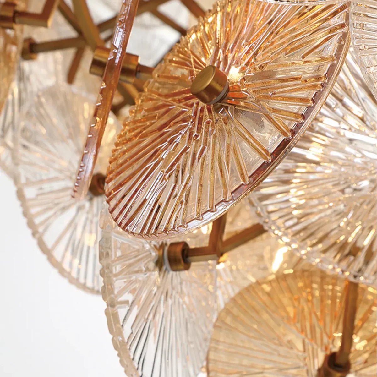 Suna Round Chandelier 12 Light 30"W - Blushlighting