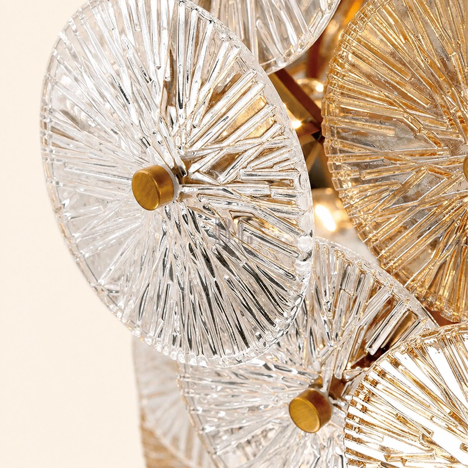 Suna Round Chandelier 12 Light 30"W - Blushlighting