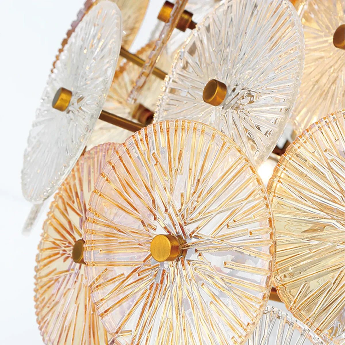Suna Round Chandelier 12 Light 30"W - Blushlighting