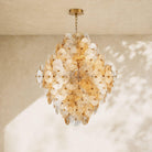 Suna Round Chandelier 27 Light 40"W - Blushlighting