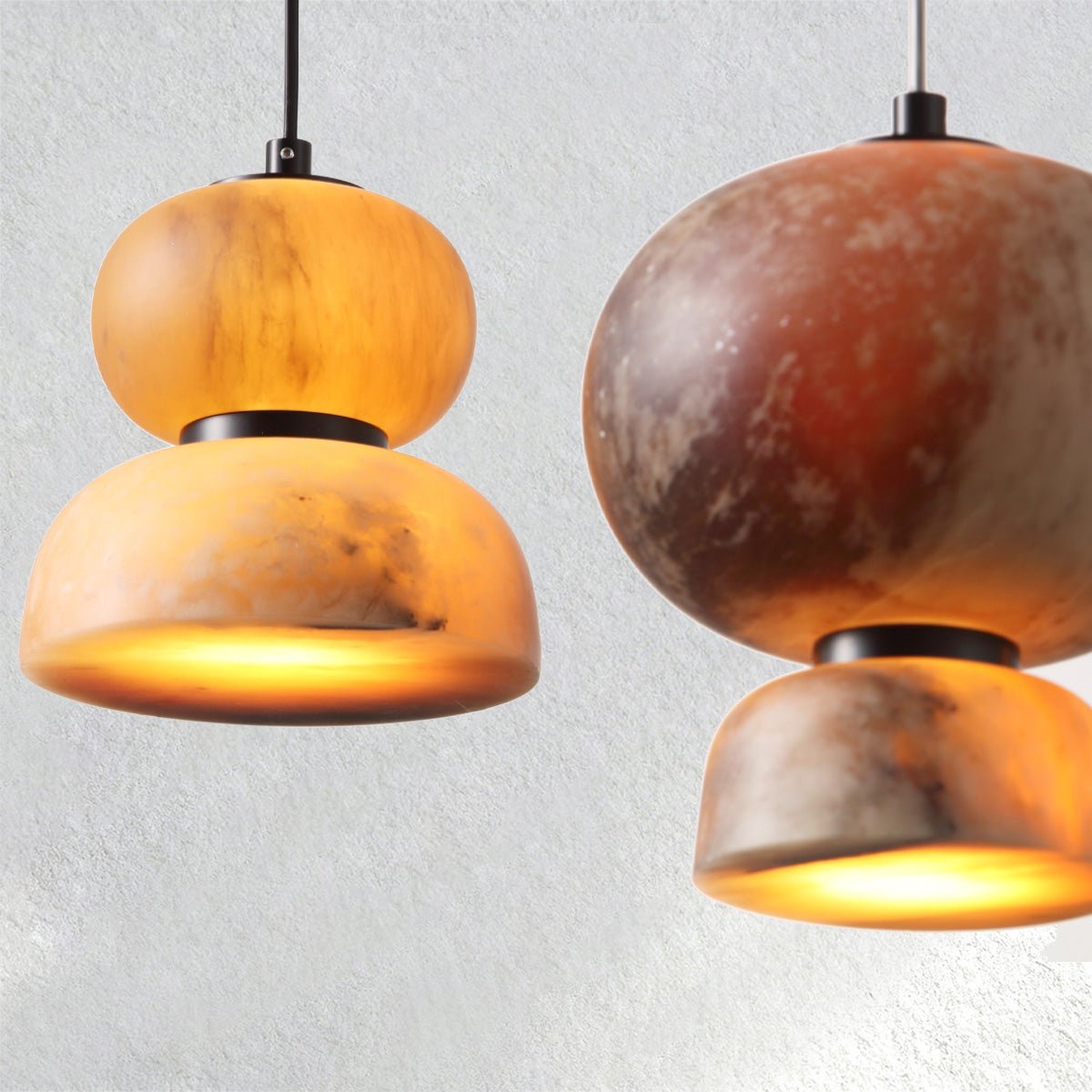 Swaroevan Eterna Alabaster Pendant – Small Ring - Blushlighting