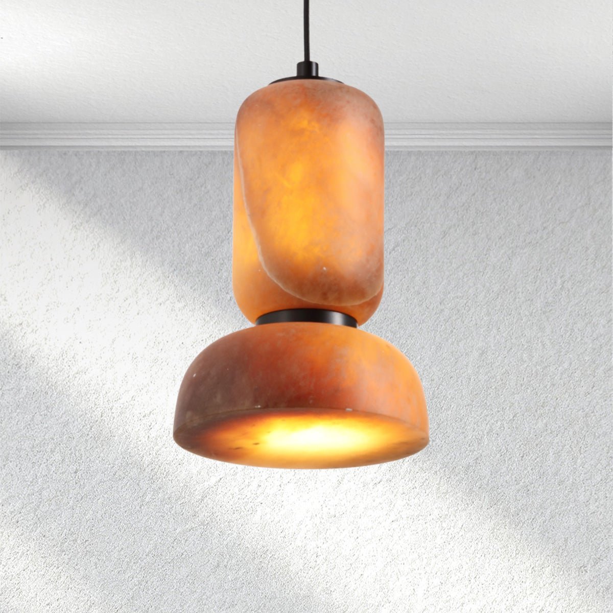Swaroevan Eterna Vertical Alabaster Pendant - Blushlighting