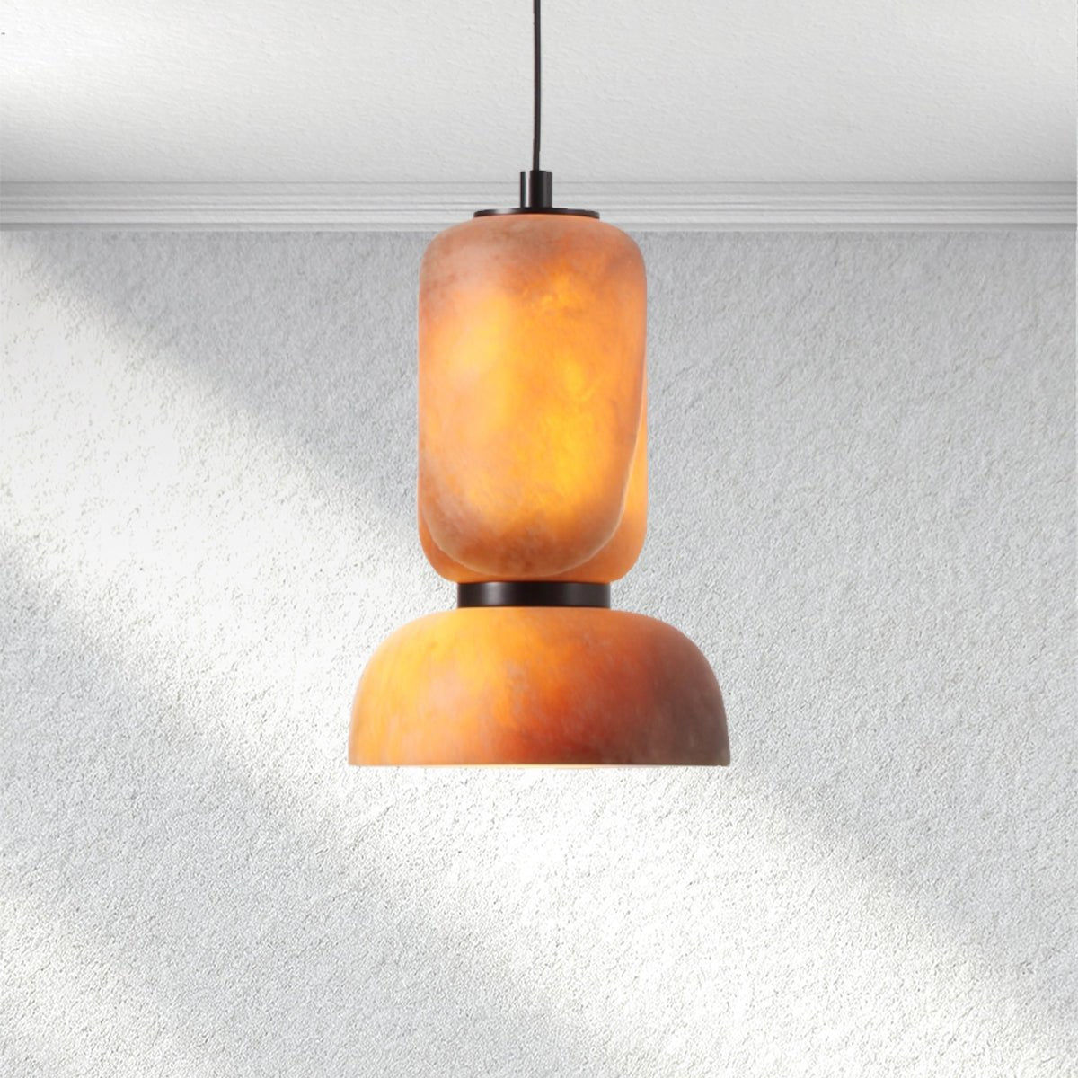 Swaroevan Eterna Vertical Alabaster Pendant - Blushlighting