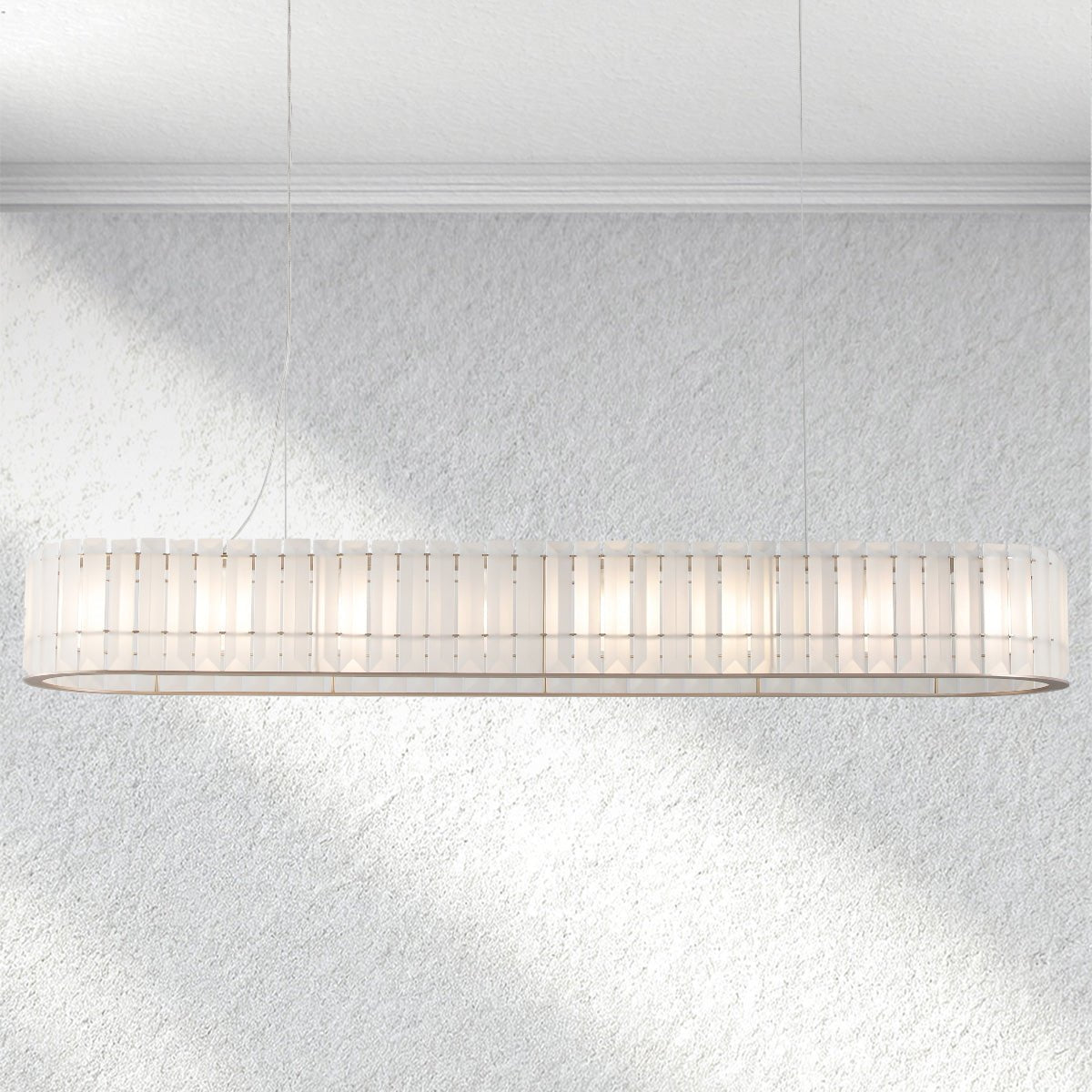 Swaroevan Parallel Rectangular Chandelier - Blushlighting