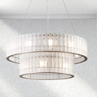 Swaroevan Parallel Round Chandelier - Double LayerBlushlighting