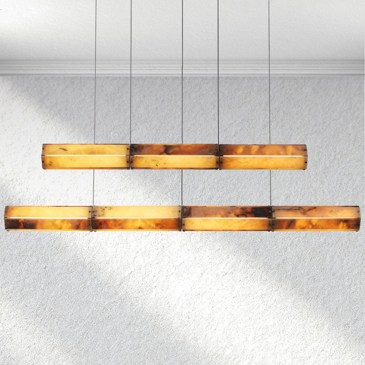 Swaroevan Prism Chandelier - 63"Blushlighting