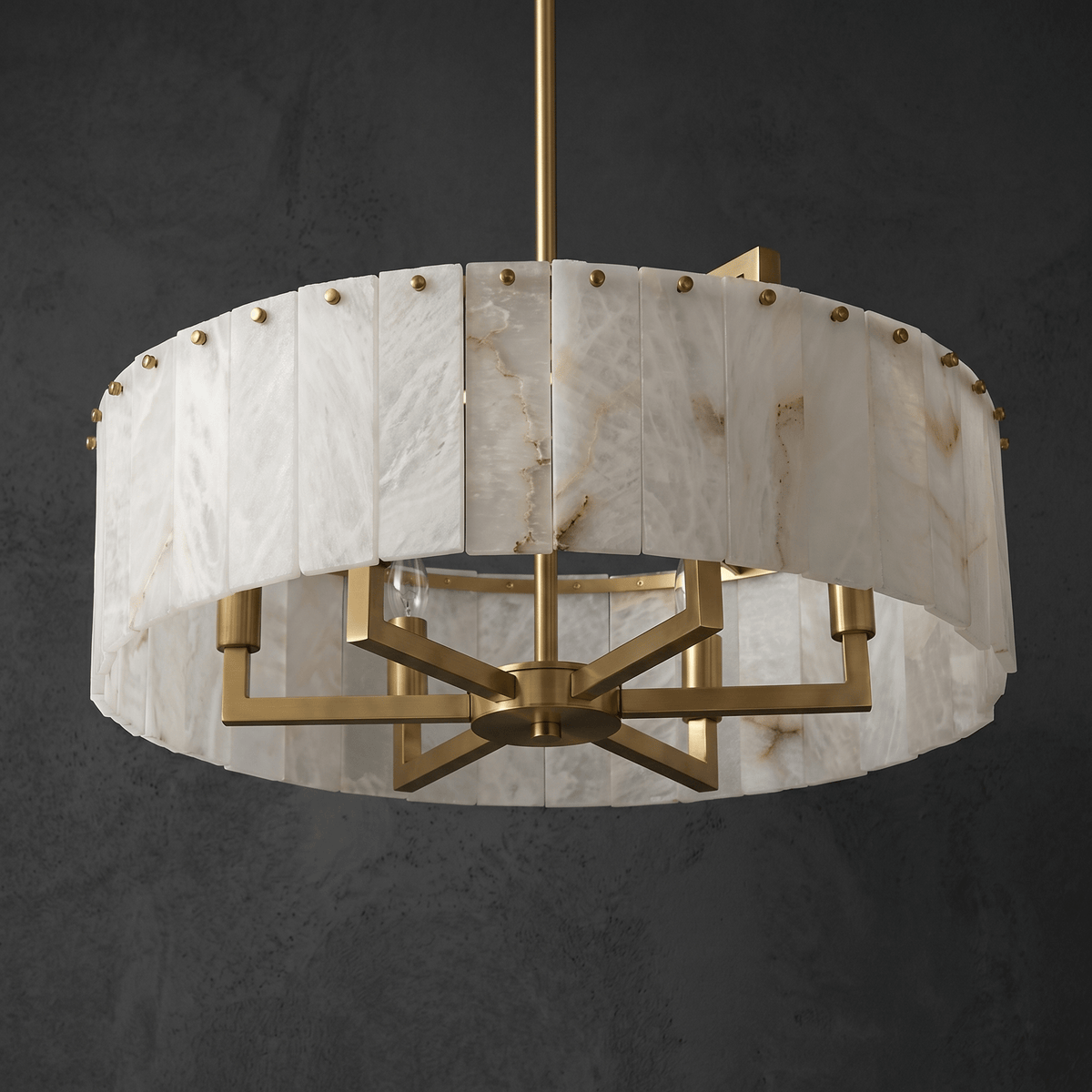 Tamburo Drum Cage Chandelier - D600×H300Blushlighting