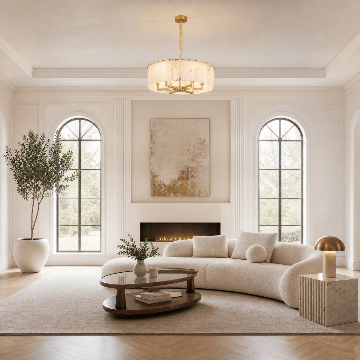 Tamburo Drum Cage Chandelier - D600×H300Blushlighting