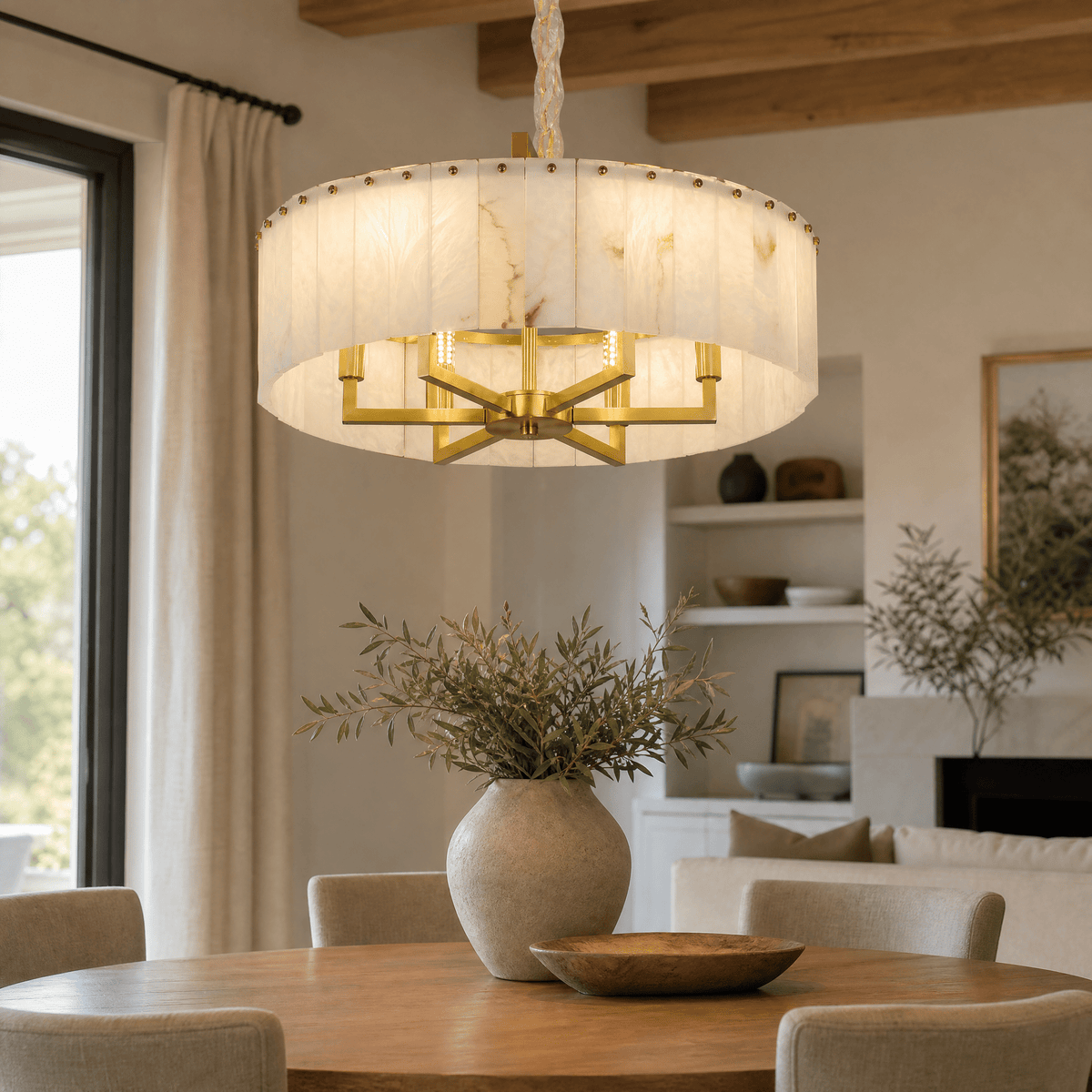 Tamburo Drum Cage Chandelier - D600×H300Blushlighting