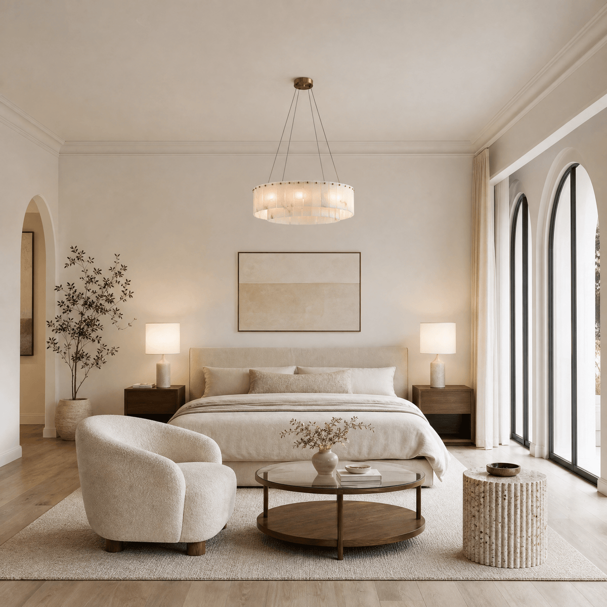 Tamburo Drum Chandelier - D600Blushlighting