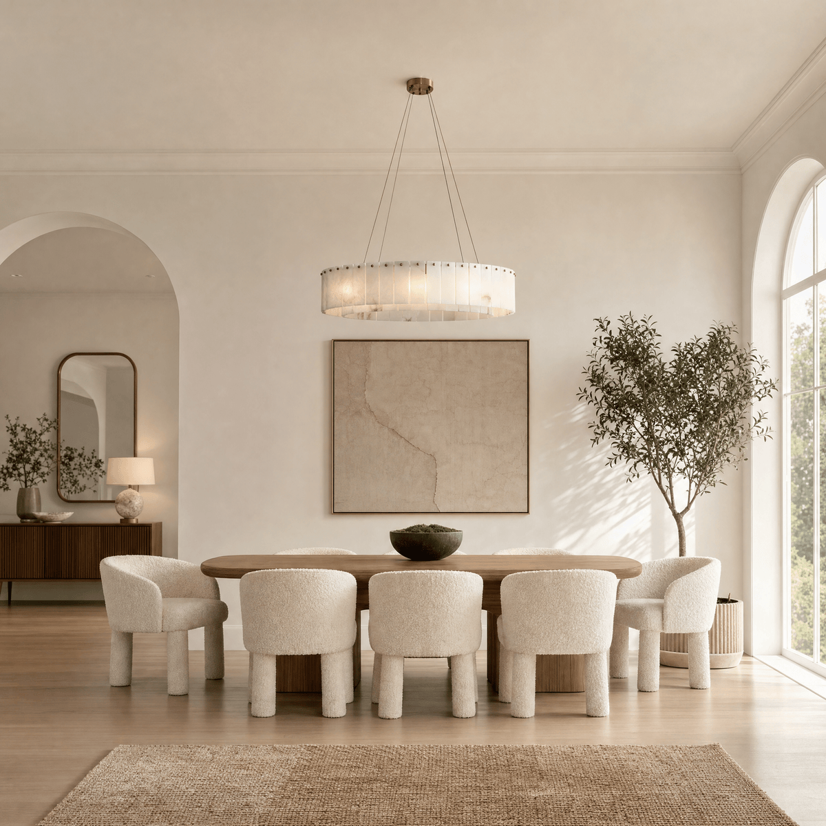 Tamburo Drum Chandelier - D600Blushlighting