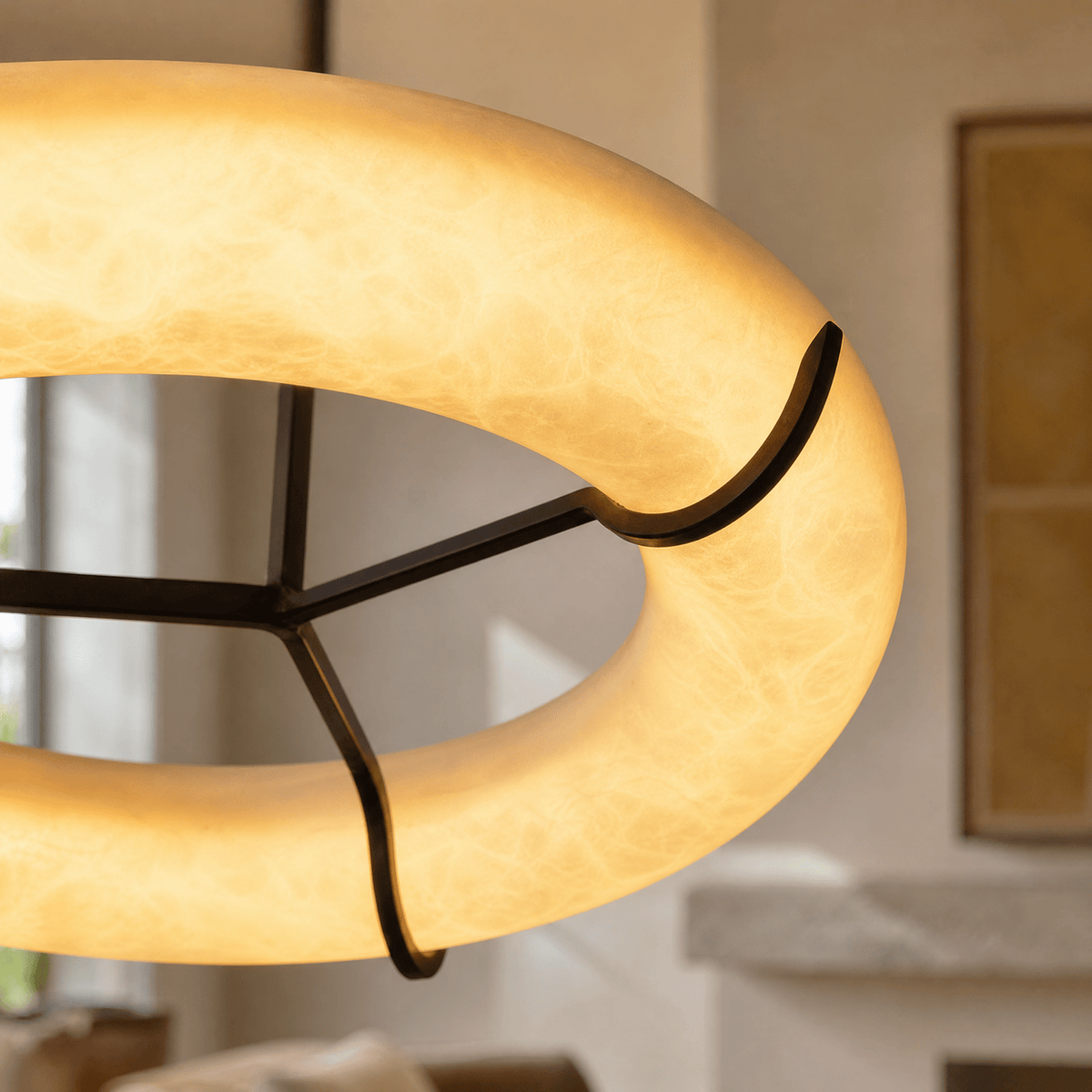 Tamburo Ring Ceiling Light - D600×H300Blushlighting