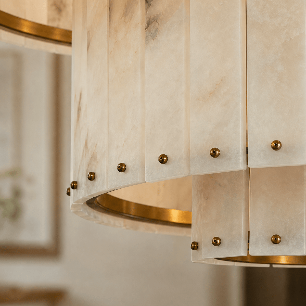 Tamburo Tier Drum Chandelier - 1Floor:D600/Blushlighting