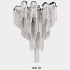 Tassel Aluminum Chain Ceiling Lighting - D24"Blushlighting