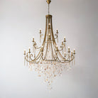 Tatum Lux Shell Crystal Chandelier - 21 Heads ∅ 54.3″ x H 86.6″ / Dia 138cm x H 220 cmCopper & Clear CrystalBlushlighting