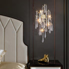 Teardrop Crystal Branch Brass Wall Sconce-Blushlighting
