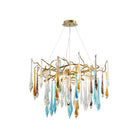 Teardrop Crystal Chandelier-chandeliers for dining room,chandeliers for stairways,chandeliers for foyer,chandeliers for bedrooms,chandeliers for kitchen,chandeliers for living room-Dia 23.6″(60cm) x H 23.6″(60cm)-Blushlighting