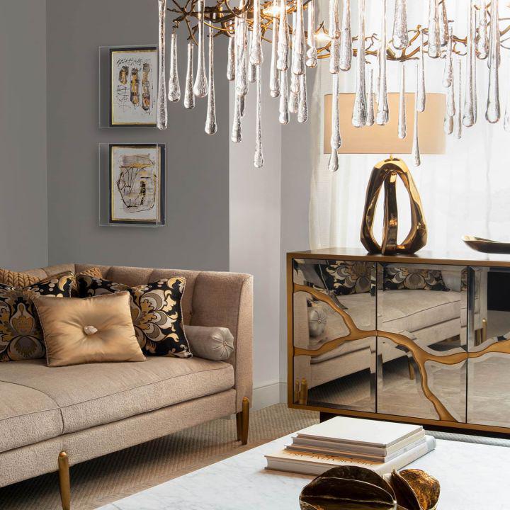 Teardrop Round Chandelier-chandeliers for dining room,chandeliers for stairways,chandeliers for foyer,chandeliers for bedrooms,chandeliers for kitchen,chandeliers for living room-Blushlighting