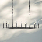 Thaddaus Hand-Forged Rectangle Chandelier 54'' 72''-54''-Bronze-