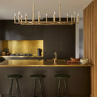 Thaddaus Hand-Forged Rectangle Chandelier 54'' 72''-