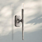 Thaddeus Wall Sconce 20″H-Forged Pewter-