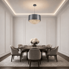 Theron Crystal Pendant Light 28" - Blushlighting