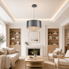 Theron Crystal Pendant Light 28" - Blushlighting