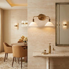 Theron Double Wall Sconce - ClearBlackBlushlighting