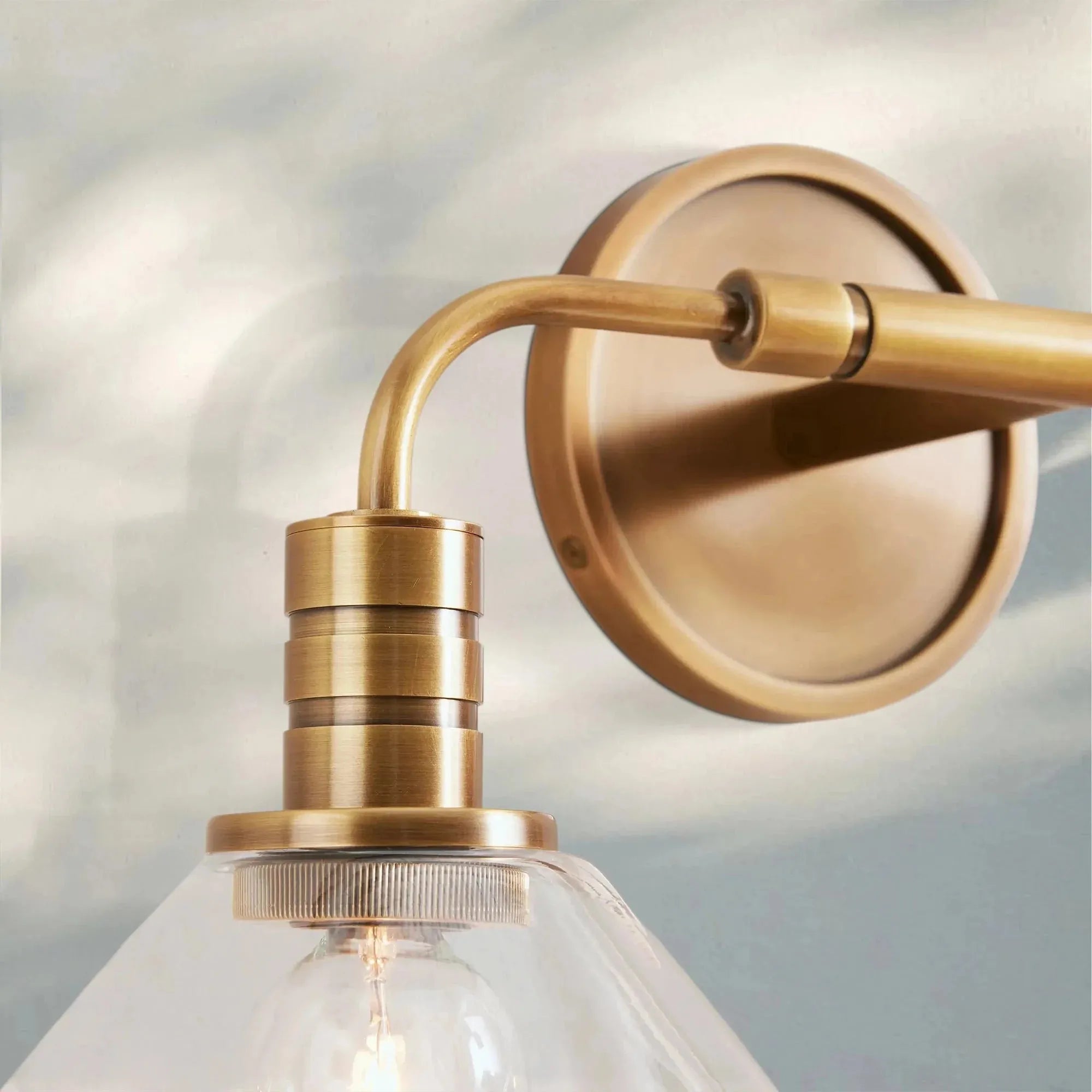 Theron Double Wall Sconce - MilkBronzeBlushlighting