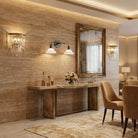 Theron Double Wall Sconce - ClearBlackBlushlighting