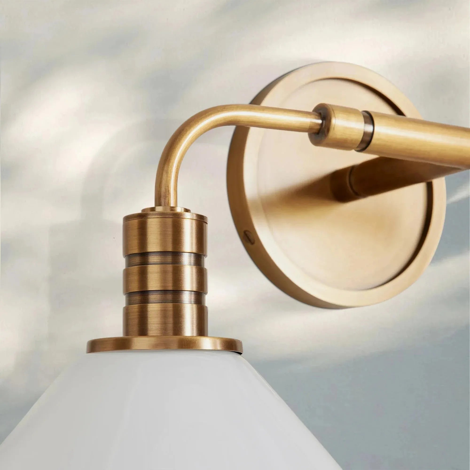 Theron Double Wall Sconce - MilkBronzeBlushlighting